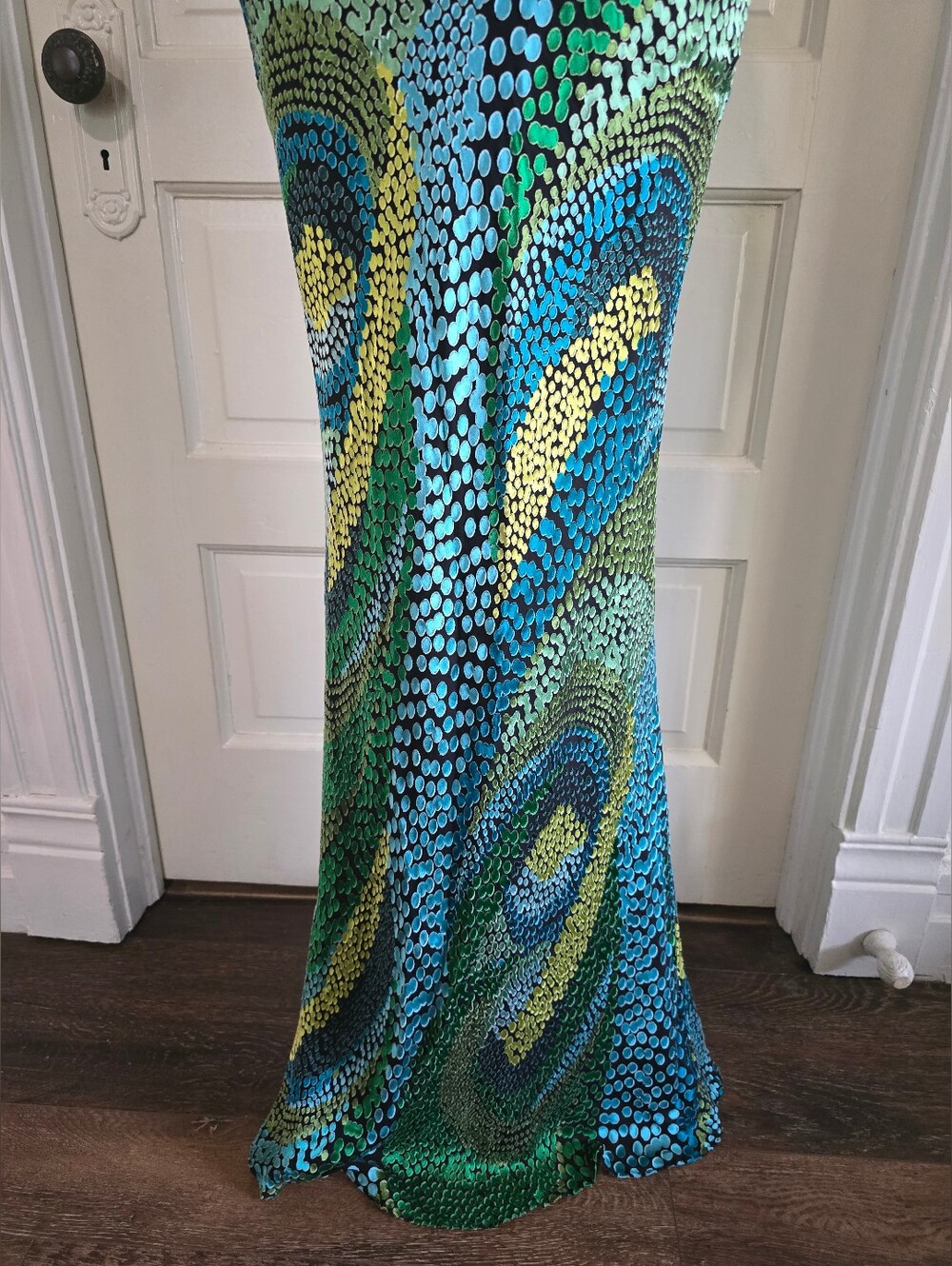 Saloni Fleur Dot Print Dress - Picture 6 of 13